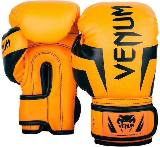 Venum Elite Kids Boxing Gloves for Match Orange