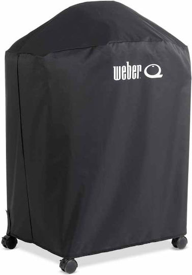 Weber Premium Grill Cover Black Compatible with the Q1200 from Polyester with UV Protection 6.2cmx26.5cmcm