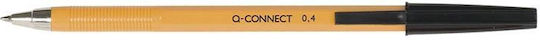 Q-connect Yellow Fine Mechanism-less Pen 0.4 Mm Writing Black