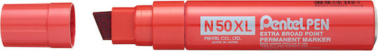 Pentel N50XL Перманентен Маркер 18мм Червен
