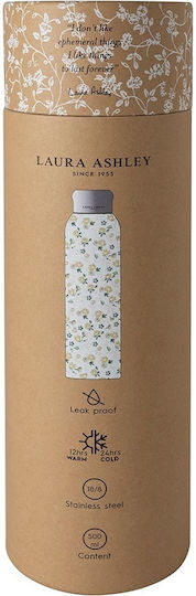 Laura Ashley Petit Fleur Flasche Thermosflasche Rostfreier Stahl 500ml Gelb