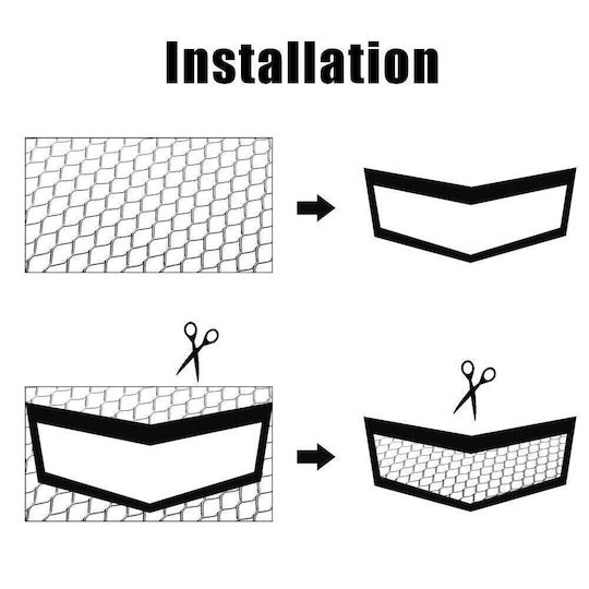 Grilaj Sport din Aluminiu pentru Tuning Dimensiune 100 X 33cm Personalizabil Culoare Neagră