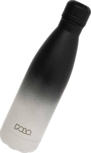 Polo Degrade Bottle Thermos Stainless Steel 500ml Black and white