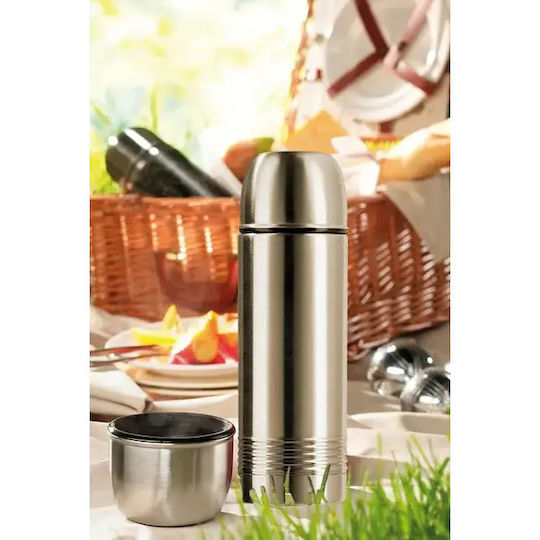 Tefal Senator Μπουκάλι Θερμός Ανοξείδωτο 700ml Ασημί με Καπάκι-Κύπελλο