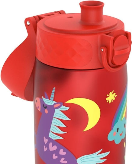 Ion8 Slimkids Παιδικό Παγούρι Μονόκερος Πλαστικό Κόκκινο 500ml (Διάφορα Σχέδια/Χρώματα)
