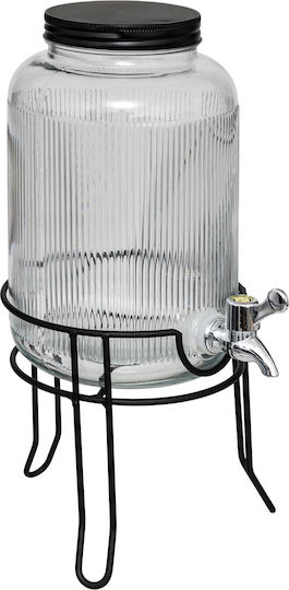 Стъклен диспенсър 4L и комплект чаши 5 бр. S-d 203298 стъкло