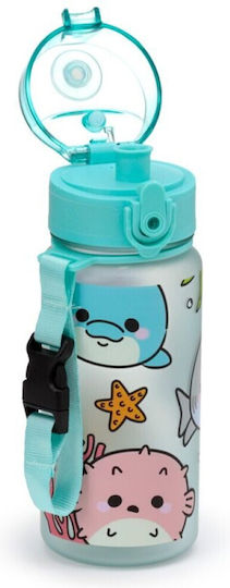 Puckator Adoramals Sticlă Pentru Copii din Plastic 350ml (Diverse Modele Sau Culori)