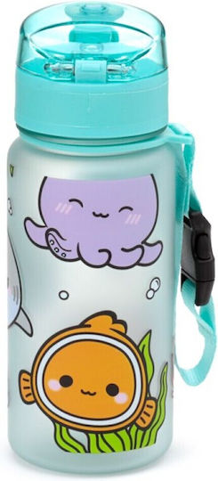 Puckator Adoramals Sticlă Pentru Copii din Plastic 350ml (Diverse Modele Sau Culori)