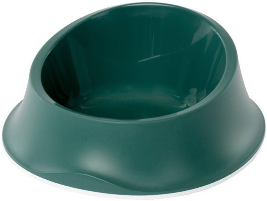 Stefanplast Chic Plastic Bowl Food & Water Slow Feeder for Dog & Cat 1lt in Green Color