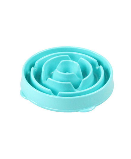 Pawise Droplet Small Kunststoff Schalen Futter Langsame Fütterung für Hund & Katze auf Basis von 19cm in Hellblau Farbe