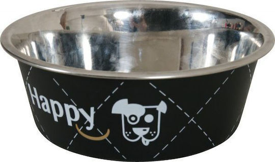 Zolux Edelstahl Schalen Futter & Wasser für Hund & Katze 1.5lt 21cm in Schwarz Farbe