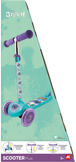 AS Kids Scooter Plus Stitch 3-Wheel for 3+ Years Green