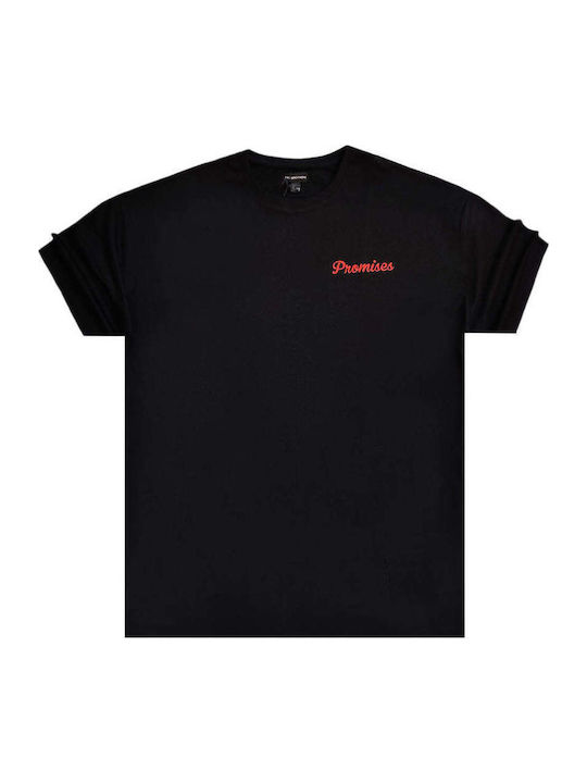 Herren Kurzarmbluse Two Brothers Bt-25740 Versprechen Über Tee Schwarz