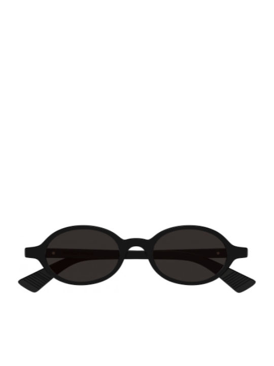 Bottega Veneta Unisex Γυαλιά Ηλίου με Μαύρο Κοκκάλινο Σκελετό και Μαύρο Φακό BV1388S 001