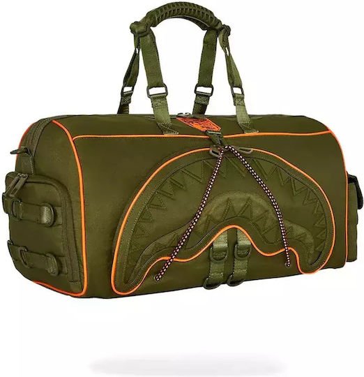 Sprayground Spec Ops Global Hawk Emperor Σακ Βουαγιάζ 35lt Χακί από Δερματίνη Μ50xΠ25xΥ27εκ.