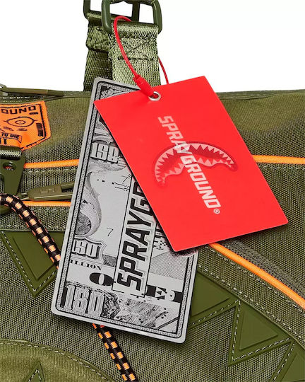 Sprayground Spec Ops Global Hawk Emperor Σακ Βουαγιάζ 35lt Χακί από Δερματίνη Μ50xΠ25xΥ27εκ.