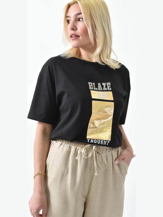 Blaze Women's Crop T-shirt Black