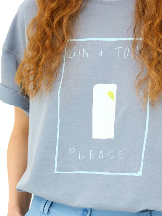 Women's Oversized T-shirt Sky Blue