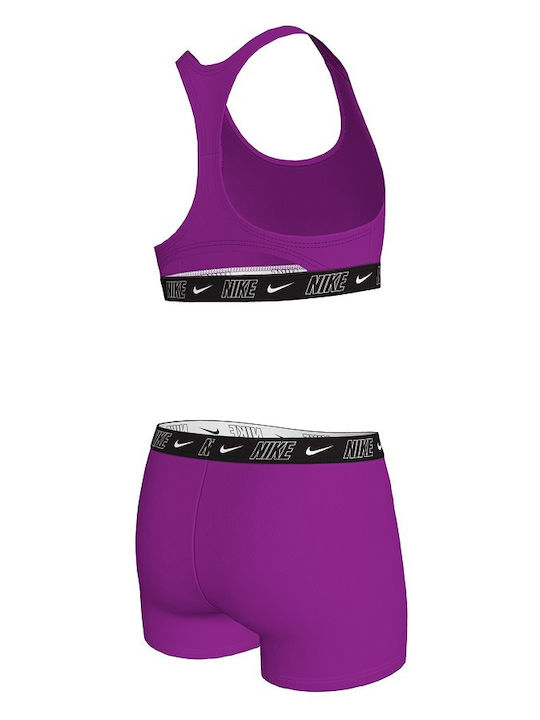 Nike Racerback Παιδικό Μαγιό Μπικίνι Vivid Purple