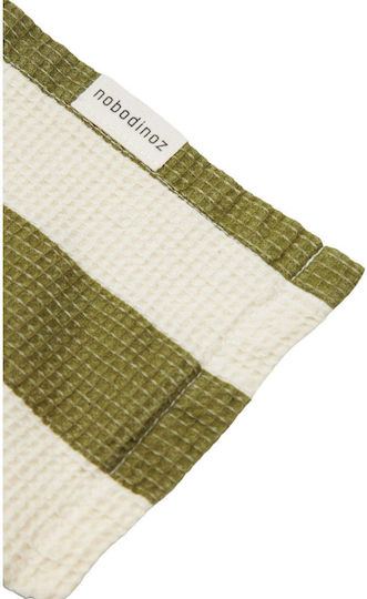 Portofino Πόντσο Παραλίας Pistachio Stripes Waffle 6-9 Ετών