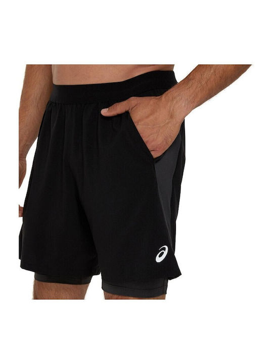 Road 2 In 1 Sports Men's Black Shorts