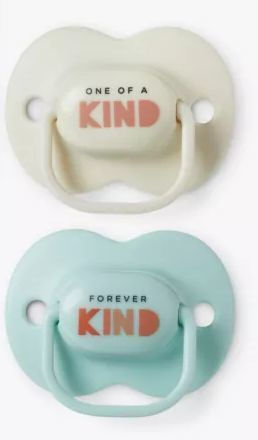 Tommee Tippee Anytime Orthodontic Pacifiers Silicone Beige / Pink for 0-6 months 2pcs