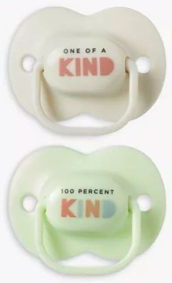 Tommee Tippee Anytime Orthodontic Pacifiers Silicone Beige / Pink for 0-6 months 2pcs