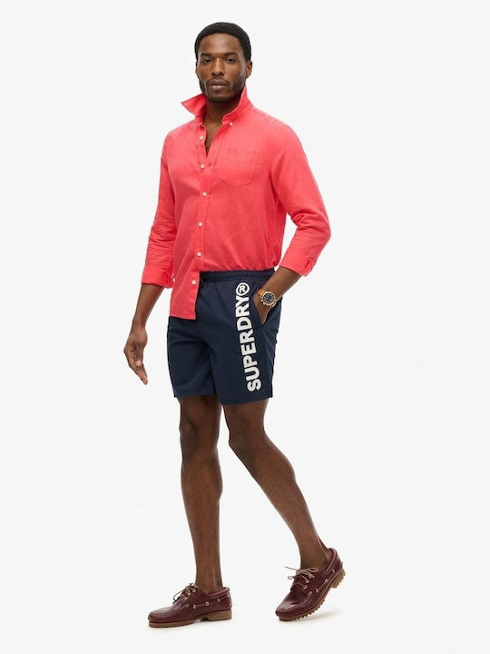 Herren Badebekleidung Shorts Nautical Navy mit Mustern