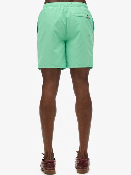 D3 Sport Graphic 17 Swim Short Men's Swimwear Shorts Green with Patterns