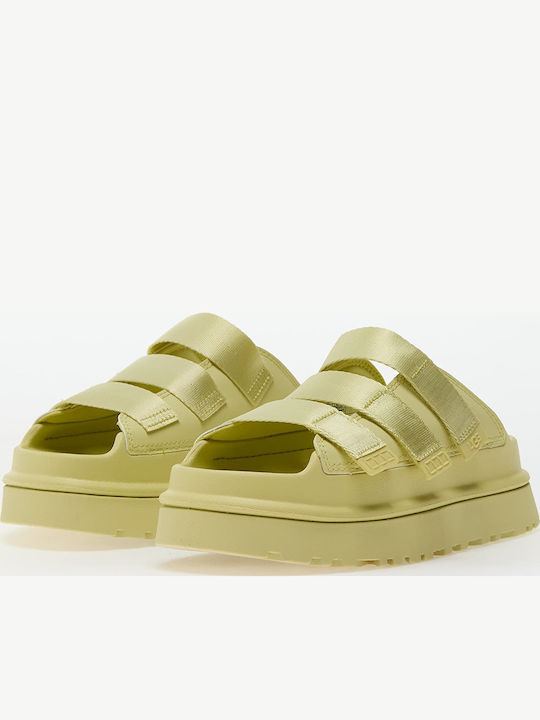 GoldenGlow Slide Women's Sandals Yellow