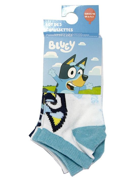 Bluey Kids' Ankle Socks White 3 Pairs