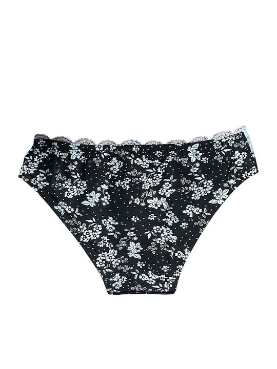 Women's Slip with Lace Black, White