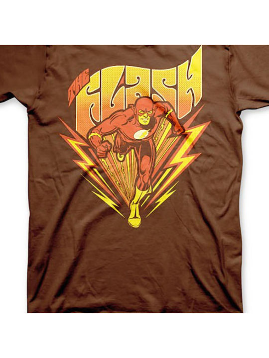 Flash Classic T-shirt Brown Wb-1-fl001-h24-br Flash Classic T-shirt Brown Wb-1-fl001-h24-br