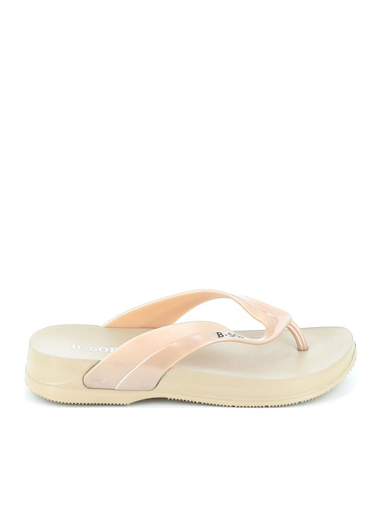 Women's Flip Flops Beige