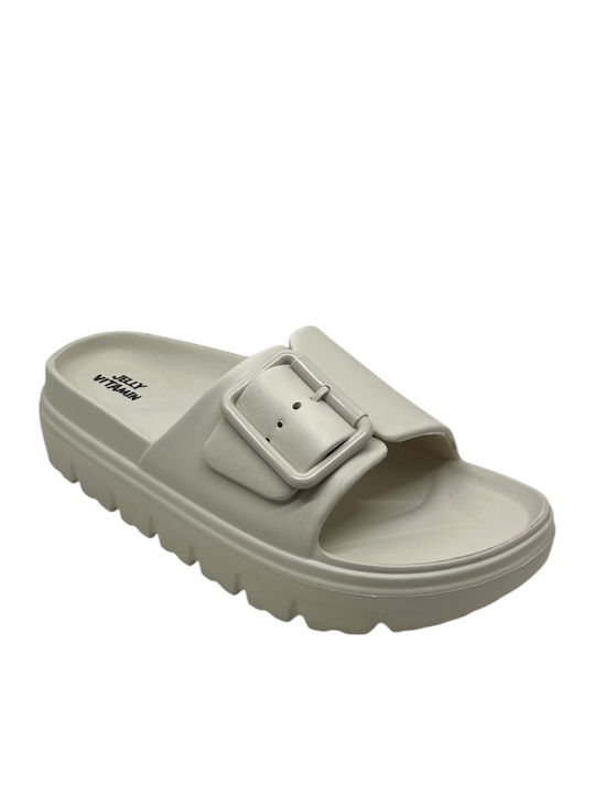 Women's Slides Beige