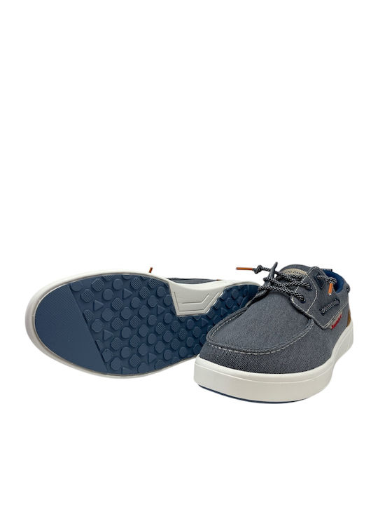 Men's Synthetic Leather Casual Shoes Blue