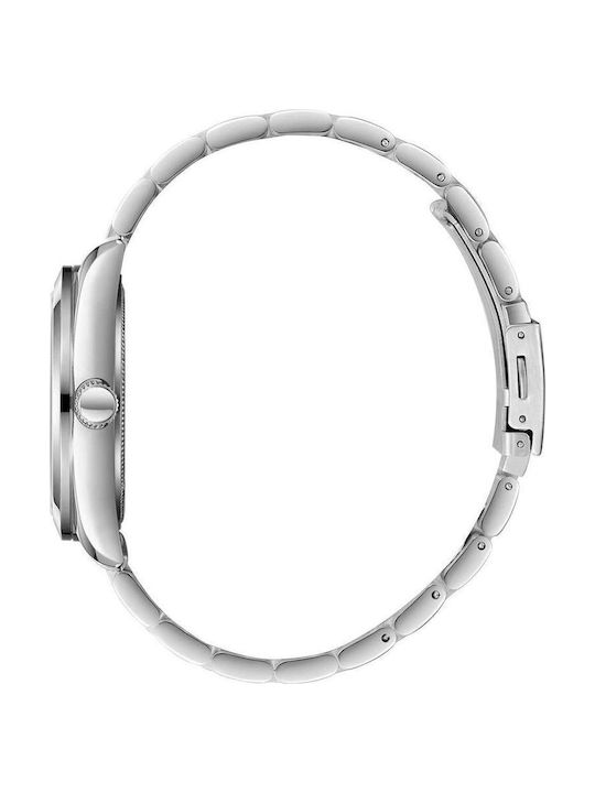Lee Cooper Men's Watch 41mm Battery with Silver Metal Bracelet