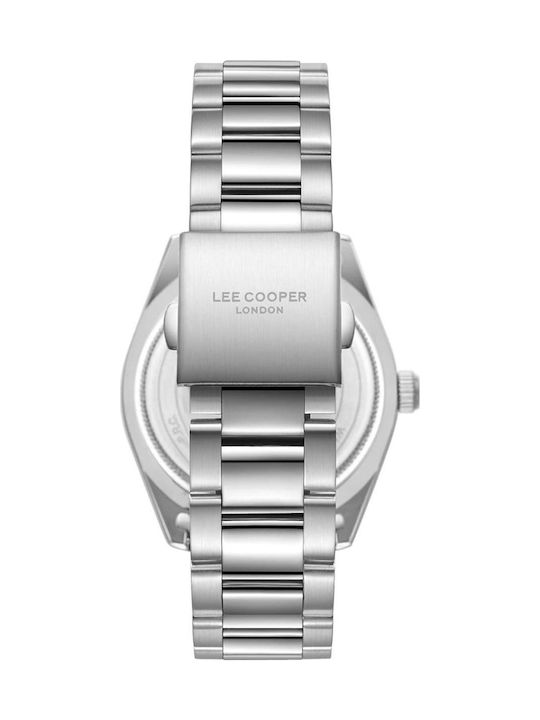 Lee Cooper Men's Watch 41mm Battery with Silver Metal Bracelet