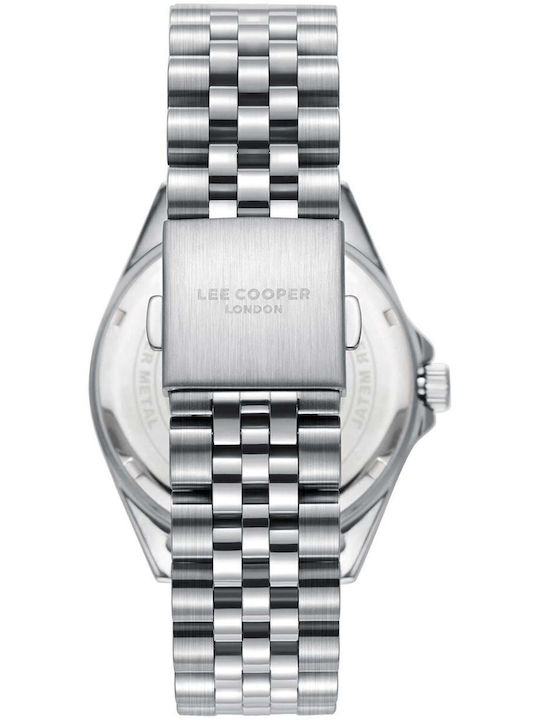 Lee Cooper Bracelet Men's Watch Battery with Silver Metal Bracelet