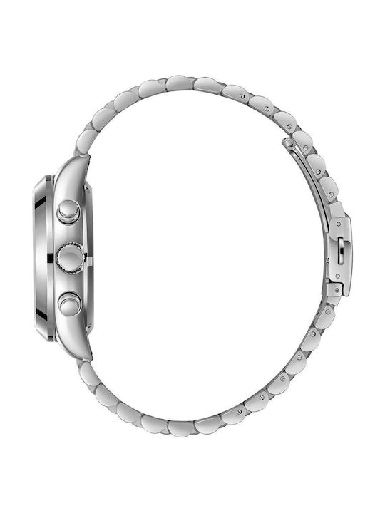 Men's Automatic Watch with Silver Metal Bracelet