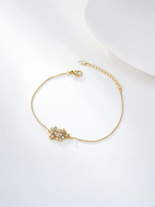 Chrysothemiss Brățară Pentru Femei Din Șnur Cu Zircon 18cm