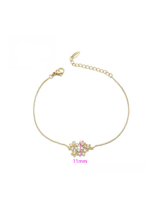 Chrysothemiss Brățară Pentru Femei Din Șnur Cu Zircon 18cm