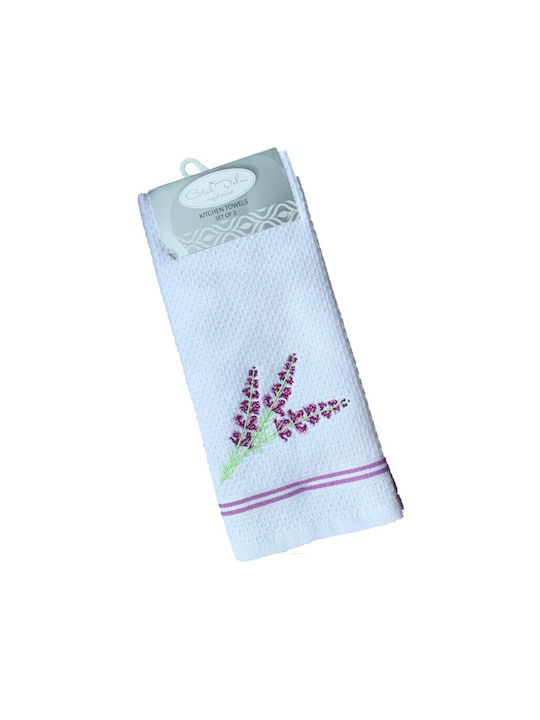 Coton Delux Prosop din 100% Bumbac în Culoarea Alb 40x60cm 2buc