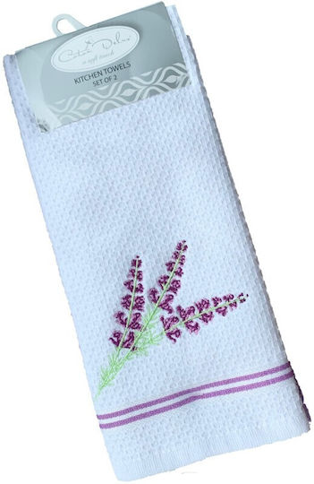 Coton Delux Prosop din 100% Bumbac în Culoarea Alb 40x60cm 2buc