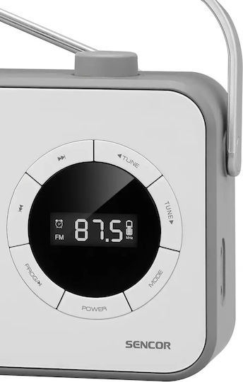 Sencor SRD 3200 Φορητό Ραδιόφωνο Ρεύματος / Μπαταρίας με Bluetooth και USB Λευκό