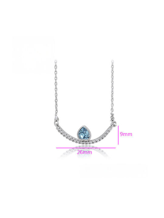 Chrysothemiss Necklace from Silver with Zircon