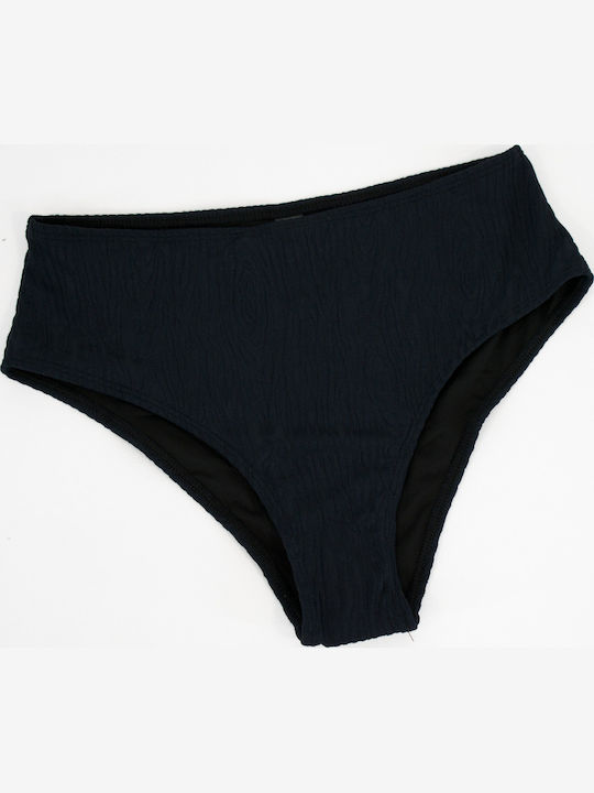 Women's Strapless Push-up Underwire Bikini Wood Texture Black