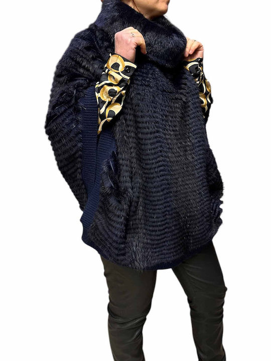 Frauen Pelz BLUE