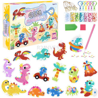 Diamond Embroidery Set – Dinosaur Stickers 20 X 15.5 X 4 Cm 5908222241728 Spm