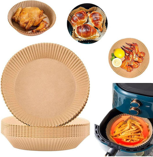 Hârtie De Copt Antiaderentă Pentru Air Fryer 16x16cm 25 Bucăți